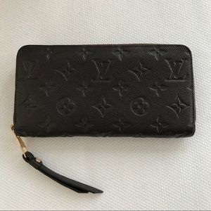 Authentic Louis Vuitton Clémence Wallet Dark Brown